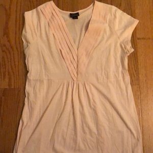 Pink Short Sleeve Maternity Shirt